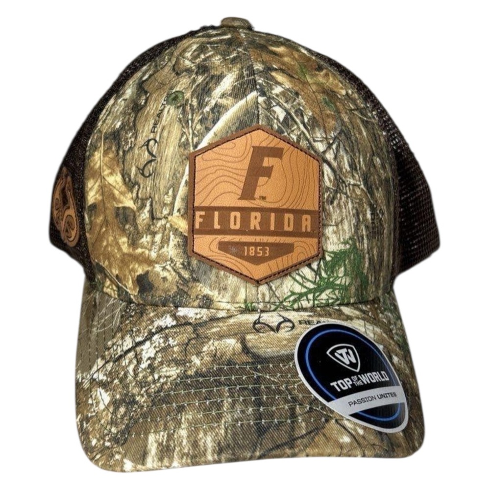University of Florida Top Of The World NWT Camouflage Adjustable Truckers Cap OS
